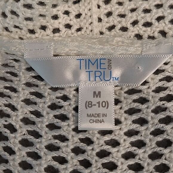 Time & Tru white sweater sz 9-10 - Picture 7 of 9